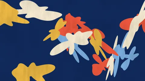 Cutout Garden, abstract desktop wallpaper