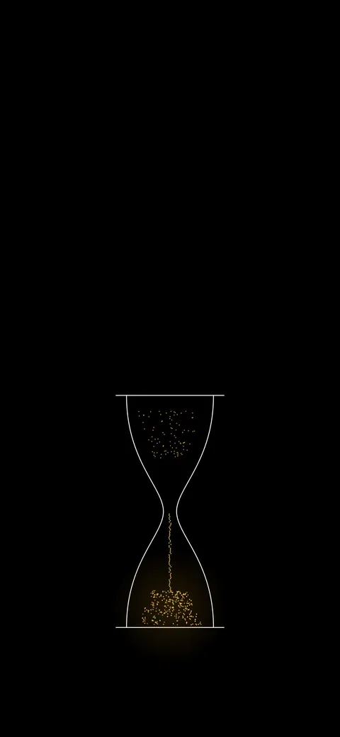 Hourglass Sand, amoled phone wallpaper