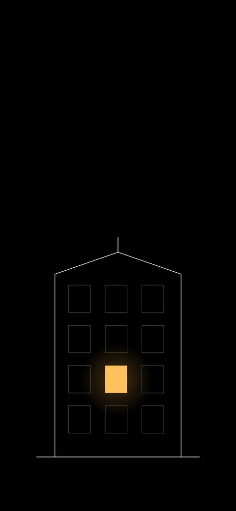One Lit Window, amoled phone wallpaper