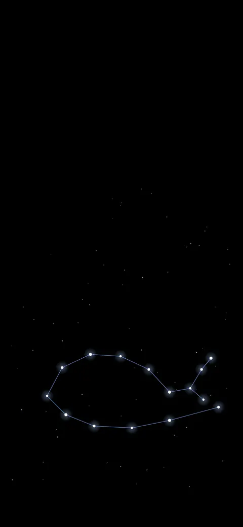 Whale Constellation, amoled phone wallpaper