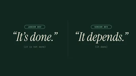 Junior vs Senior, developer desktop wallpaper