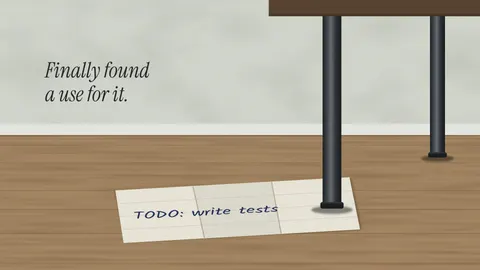 TODO: Write Tests, developer desktop wallpaper