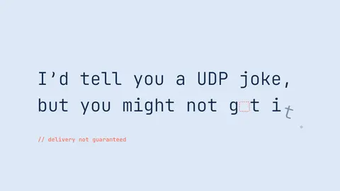 The UDP Joke, developer desktop wallpaper