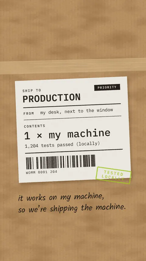 Works on My Machine, developer phone wallpaper
