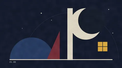 Bauhaus Hours (Dark), duo desktop wallpaper