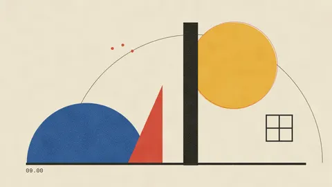 Bauhaus Hours (Light), duo desktop wallpaper