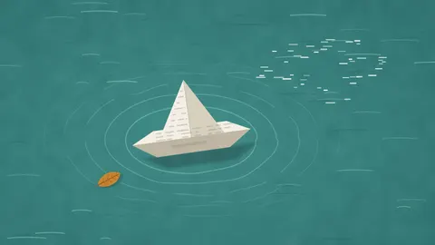 Paper Boat (Light), duo desktop wallpaper