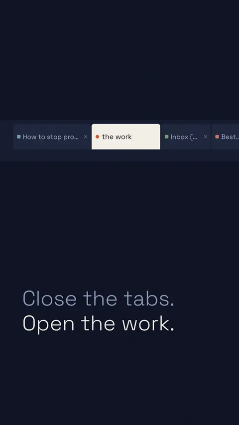 Close the Tabs, productivity phone wallpaper