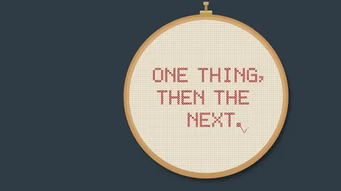 One Thing, Then the Next, productivity desktop wallpaper