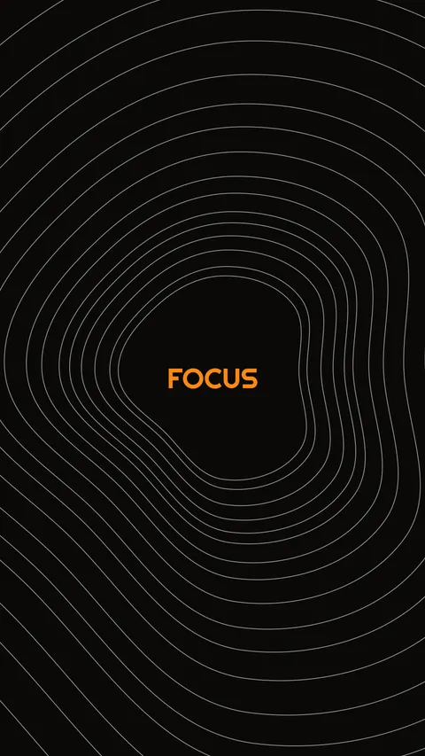 Focus, typography phone wallpaper