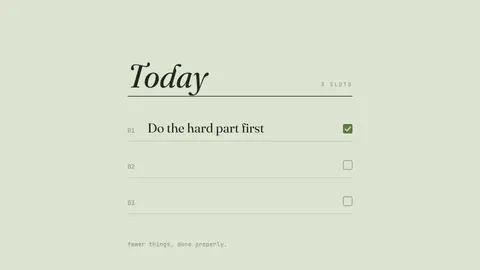 Today: Three Slots, productivity desktop wallpaper