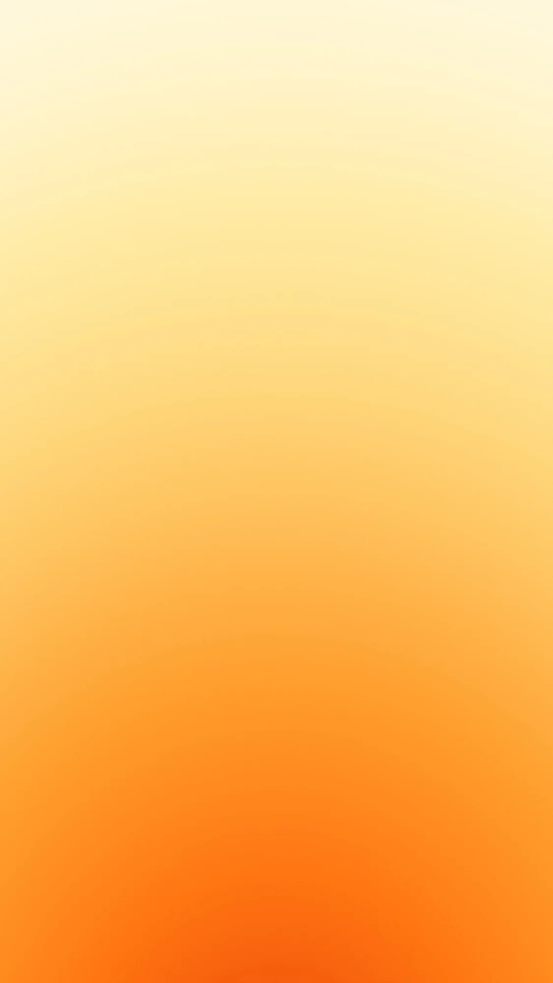 Butter Orange Light: Creamy butter-yellow top melting into a warm saturated orange and tangerine base.