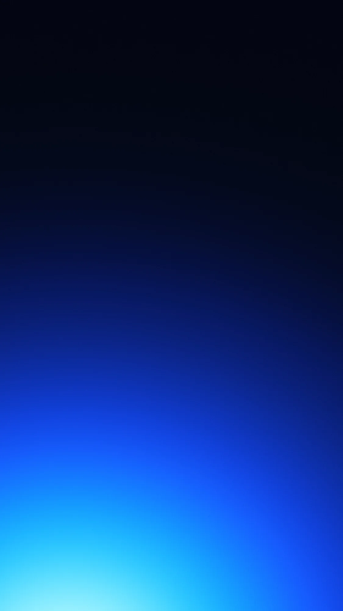 Cobalt Sweep: Deep navy darkness with a cobalt-to-cyan light sweeping up from the bottom-left corner.