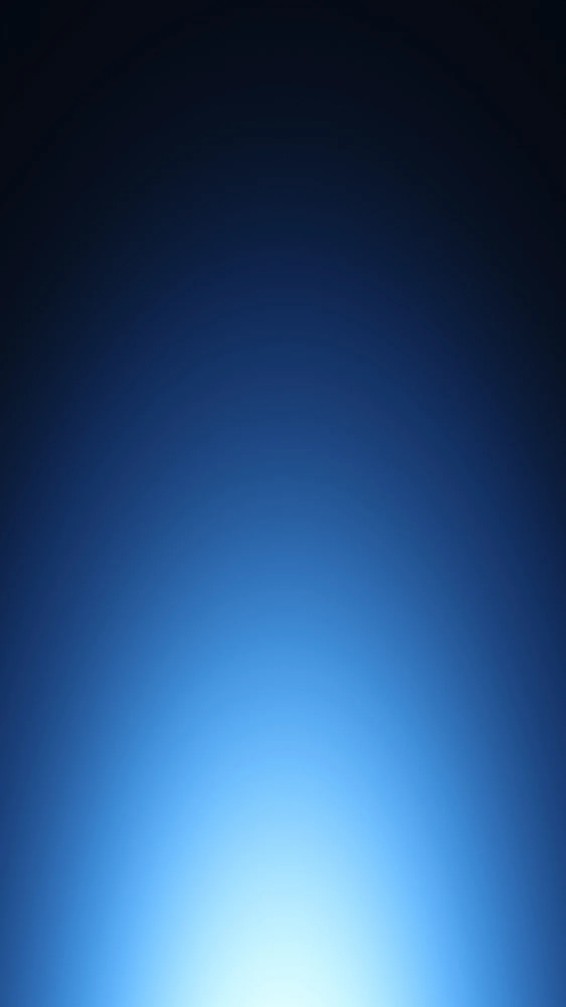 Glacier Pulse: Dark slate-blue with a cold ice-blue glow pulsing up from a low centre point.