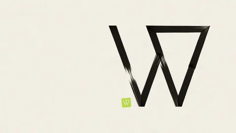 Ink Brush W, logo desktop wallpaper