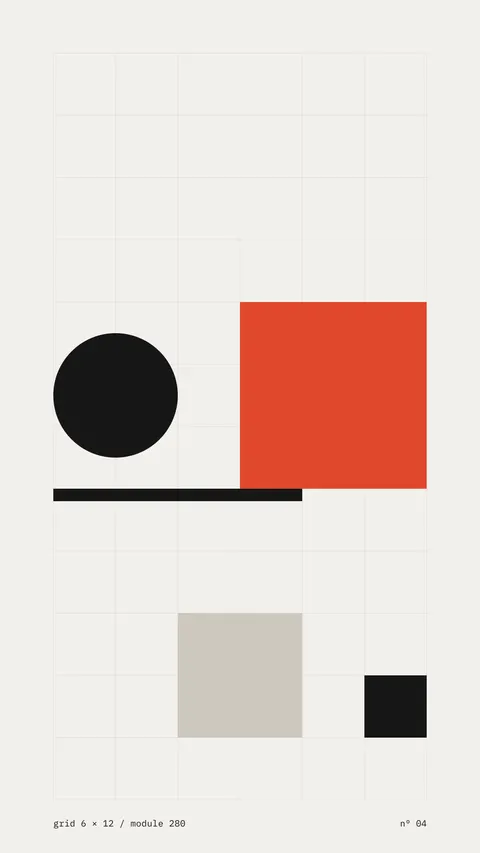 Swiss Grid, minimal phone wallpaper
