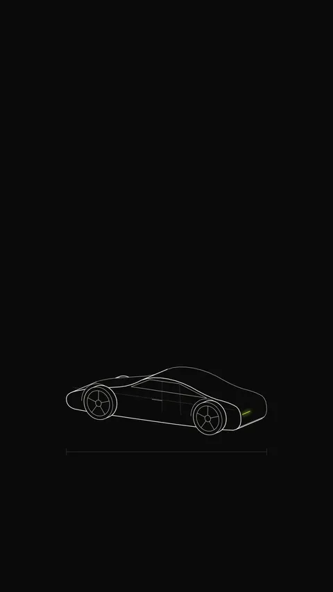 Sports Coupe Outline, outline phone wallpaper