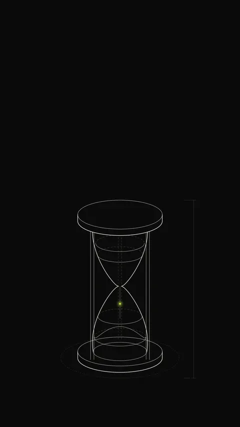 Hourglass Outline, outline phone wallpaper
