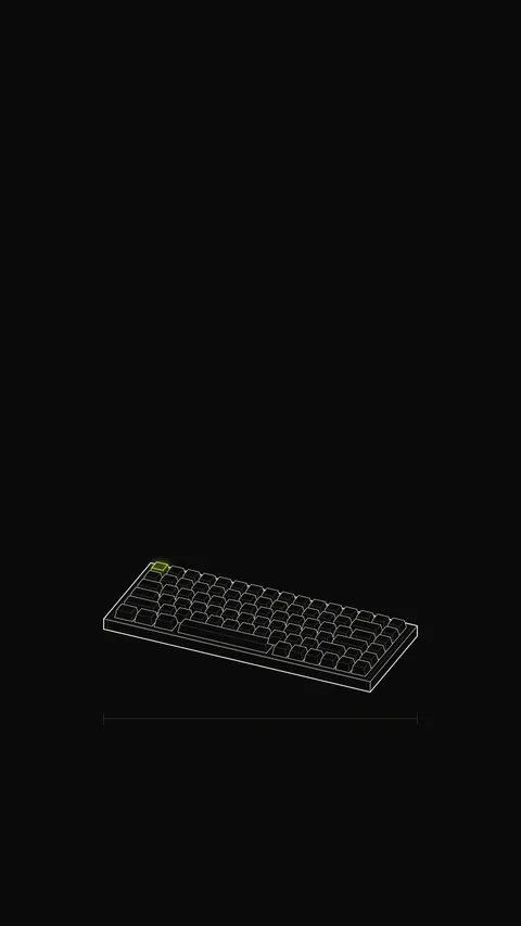Mechanical Keyboard Outline, outline phone wallpaper