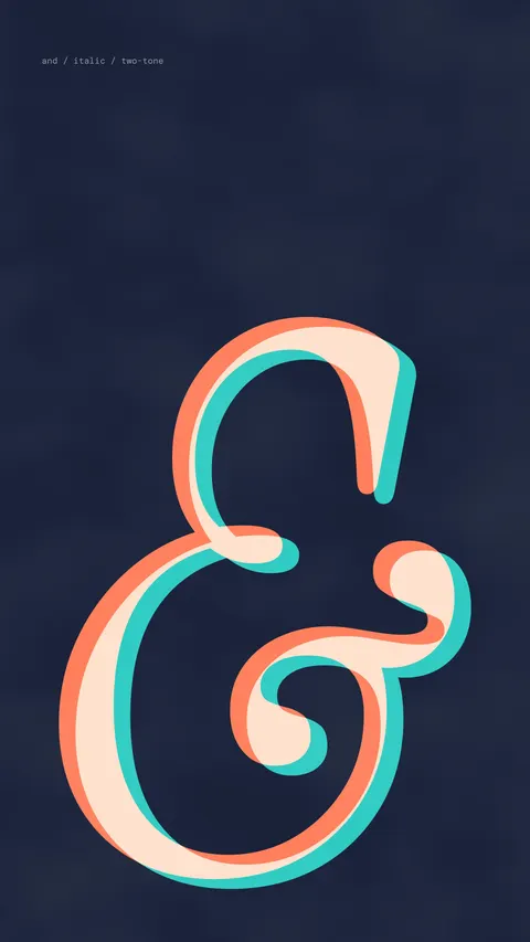 Ampersand (phone), typography phone wallpaper